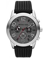Horlogeband Michael Kors MK8293 Silicoon Zwart 24mm