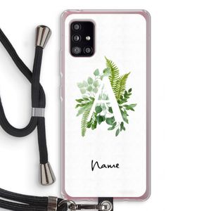 Green Brush: Samsung Galaxy A51 5G Transparant Hoesje met koord