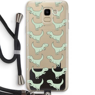Dinos: Samsung Galaxy J6 (2018) Transparant Hoesje met koord