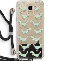 Dinos: Samsung Galaxy J6 (2018) Transparant Hoesje met koord