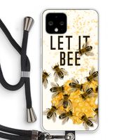 Let it bee: Pixel 4 Transparant Hoesje met koord