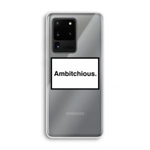 Ambitchious: Samsung Galaxy S20 Ultra Transparant Hoesje