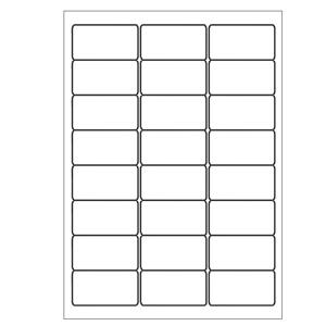 A4 etiketten 63,5 x 33,9 mm wit 100 vel huismerk