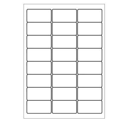 A4 etiketten 63,5 x 33,9 mm wit 100 vel huismerk