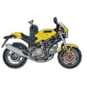 Sleutelhanger Ducati 900 Mon.Zwart/Geel