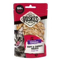 Voskes Soft & Chewy gedroogde vis kattensnack (60 g) 10 stuks - thumbnail