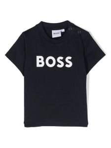 BOSS Kidswear t-shirt en coton à logo imprimé - Bleu