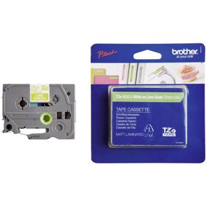 Brother TZe-MQG35 Labeltape mat Tapekleur: Appelgroen (mat) Tekstkleur: Wit 12 mm 5 m