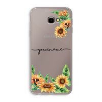 Zonnebloemen: Samsung Galaxy J4 Plus Transparant Hoesje