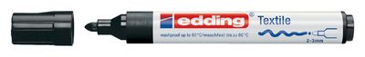 Viltstift edding 4500 textiel rond zwart 2-3mm