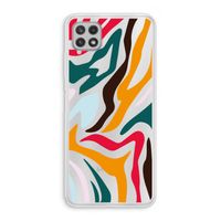 Colored Zebra: Samsung Galaxy A22 4G Transparant Hoesje