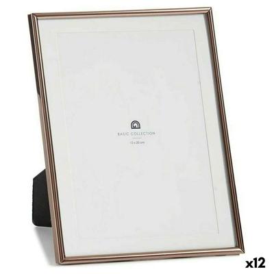 Fotolijsten Gift Decor Koper Kristal Staal (12 Stuks)