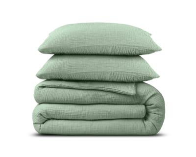 Dreamhouse Mousseline Perkal Groen 200 x 200/220 cm