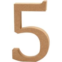 Creativ Company Cijfer 5 mdf 8cm, 1st.