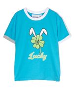 Natasha Zinko Kids t-shirt à imprimé graphique - Bleu