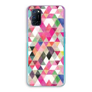 Gekleurde driehoekjes: Oppo A72 Transparant Hoesje