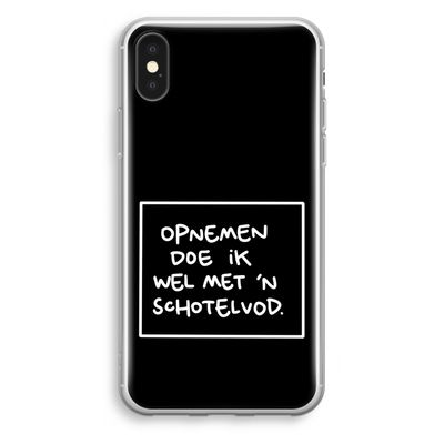 Schotelvod: iPhone XS Transparant Hoesje