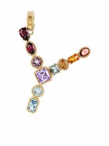 Dolce & Gabbana pendentif Rainbow Alaphabet en or 18ct orné de pierres variées