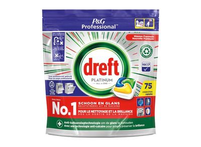 Dreft Platinum lemon vaatwastabletten - 75 stuks