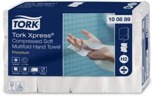 Tork Xpress® gecomprimeerde zachte handdoek, multifold Z, Premium, 2-laags, systeem H2, 12 x 225 vel