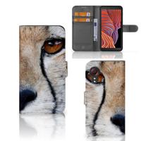 Samsung Galaxy Xcover 5 | Telefoonhoesje | Met pasjeshouder | Cheetah