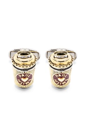 Paul Smith boutons de manchette Coffee Cup - Or