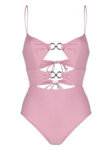 Nensi Dojaka maillot de bain à découpes - Rose