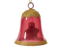 Klok glas l6.2b6.2h7.5 cm vrz kerst Decoris - Decoris