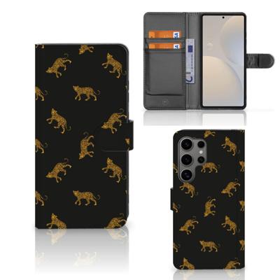 Telefoonhoesje | Met pasjeshouder | voor Samsung Galaxy S25 Ultra Leopards