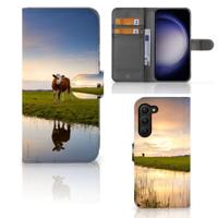 Samsung Galaxy S23 Plus | Telefoonhoesje | Met pasjeshouder | Koe