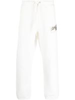 Moncler pantalon de jogging à patch logo - Blanc