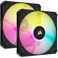 Corsair iCUE AF120 RGB Slim Zwart 2-pack, 120mm - thumbnail