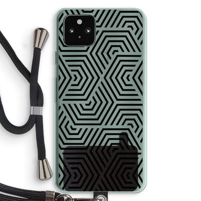 Magic pattern: Pixel 5a 5G Transparant Hoesje met koord