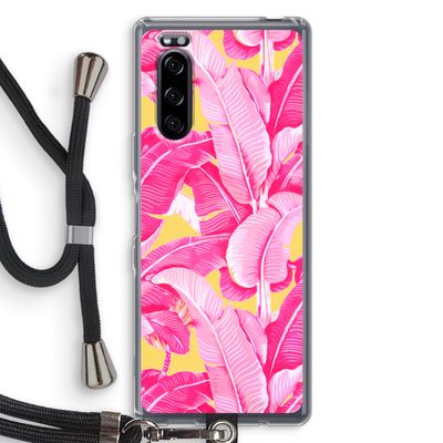 Pink Banana: Sony Xperia 5 Transparant Hoesje met koord