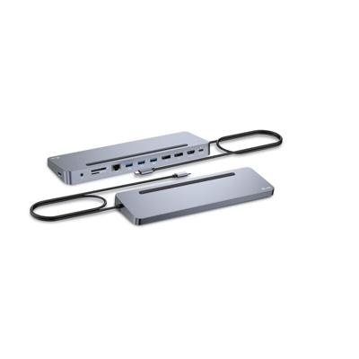 USB-HUB i-Tec 100 W Zilverkleurig