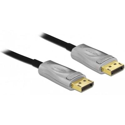 Delock 85886 DisplayPort-kabel DisplayPort Aansluitkabel DisplayPort-stekker 15 m Zwart 8K UHD, Vergulde steekcontacten, Halogeenvrij