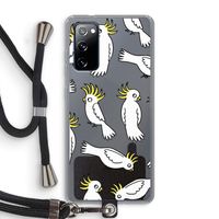 Papegaai: Samsung Galaxy S20 FE / S20 FE 5G Transparant Hoesje met koord Papegaai: Samsung Galaxy S20 FE / S20 FE 5G Transparant Hoesje met koord