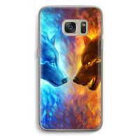 Fire & Ice: Samsung Galaxy S7 Transparant Hoesje