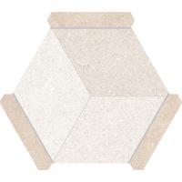 Monopole Avant Hexagon Tegels Bristol Beige 22 x 25 CM Porselein Monopole Avant Hexagon Tegels Bristol Beige 22 x 25 CM Porselein