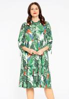 Yoek Jurk met ruches PARROT | Beige | Maat 58/60