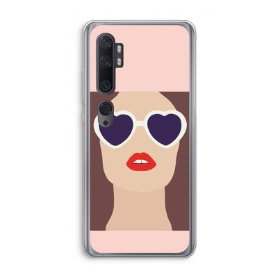 Red lips: Xiaomi Mi Note 10 Transparant Hoesje