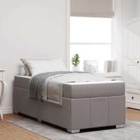 Bedframe Taupe 90 x 200 cm Stof