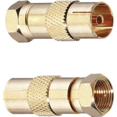 Oehlbach 4402 Oehlbach adapter F-stekker naar coax-bus, 2 stuks Oehlbach