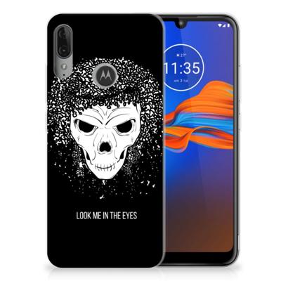 Silicone Back Case Motorola Moto E6 Plus Skull Hair Silicone Back Case Motorola Moto E6 Plus Skull Hair