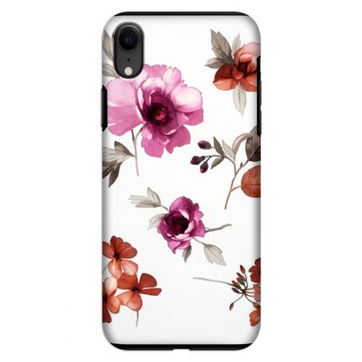 Geschilderde bloemen: iPhone XR Tough Case