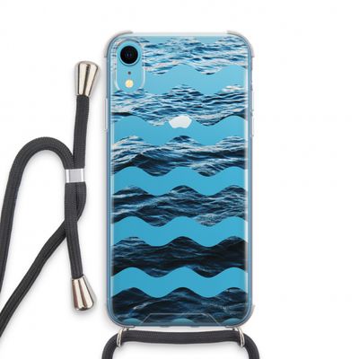 Oceaan: iPhone XR Transparant Hoesje met koord
