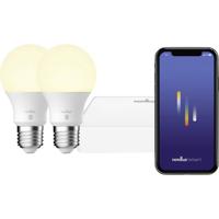 Nordlux 2070062701 Gloeilamp-lamp Energielabel E (A - G) E27 7 W (Ø x h) 60 mm x 109 mm Dimbaar, Besturing via App 2 stuk(s)
