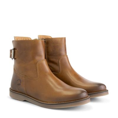 Travelin&apos; Women - zipper boot - Cognac - Maat 40