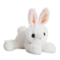 Aurora Pluche knuffel konijn - wit - 20 cm - boerderij dierenknuffel Aurora Pluche knuffel konijn - wit - 20 cm - boerderij dierenknuffel