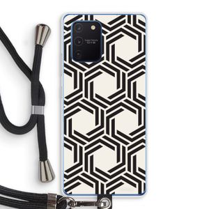 Geometrisch patroon: Samsung Galaxy Note 10 Lite Transparant Hoesje met koord